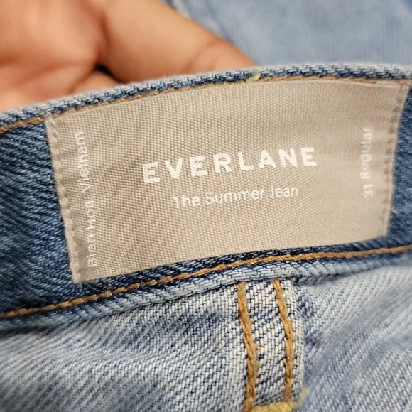 Everlane The Summer Jean color blue size 31 regular - Picture 7 of 8